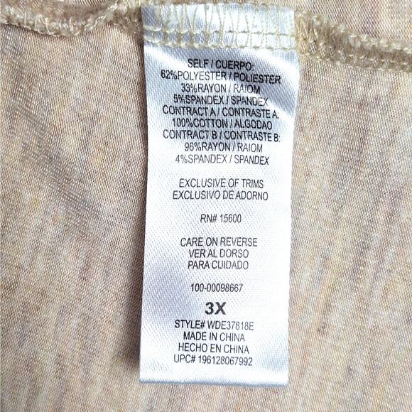 Womens Top‎ 3X Boho Chic Crochet Floral Lace Cottagecore Peasant Sweatshirt - Picture 5 of 6